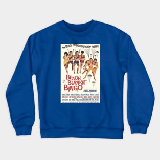 Vintage Movie - Beach Blanket Bingo poster Crewneck Sweatshirt